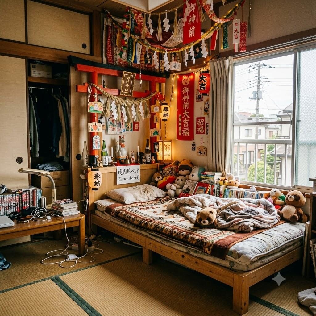 神社ベッド