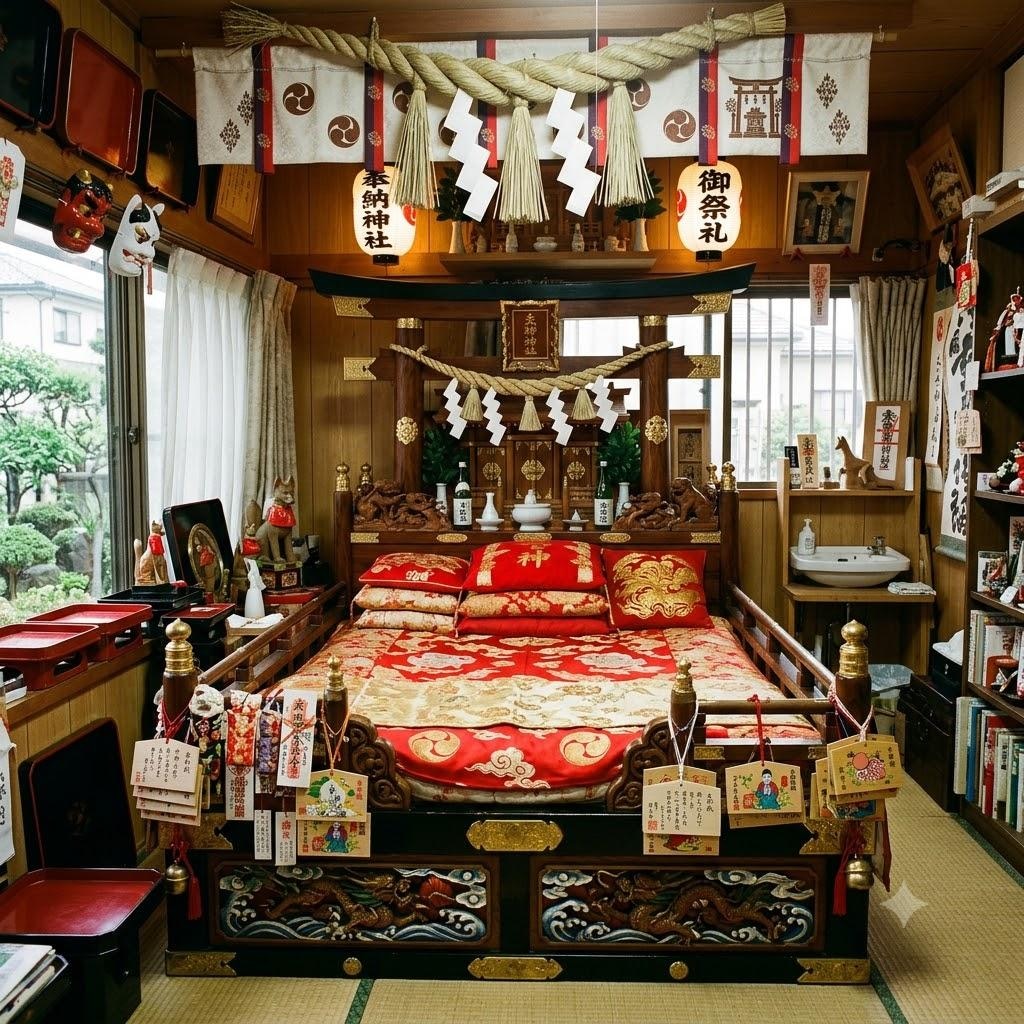 神社ベッド