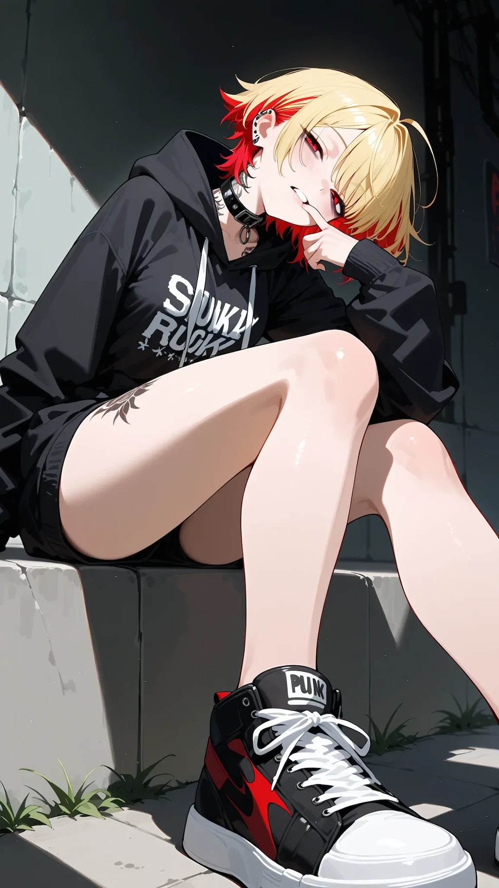 金髪パンクガール