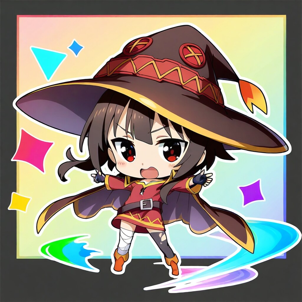 ちびめぐみんシール