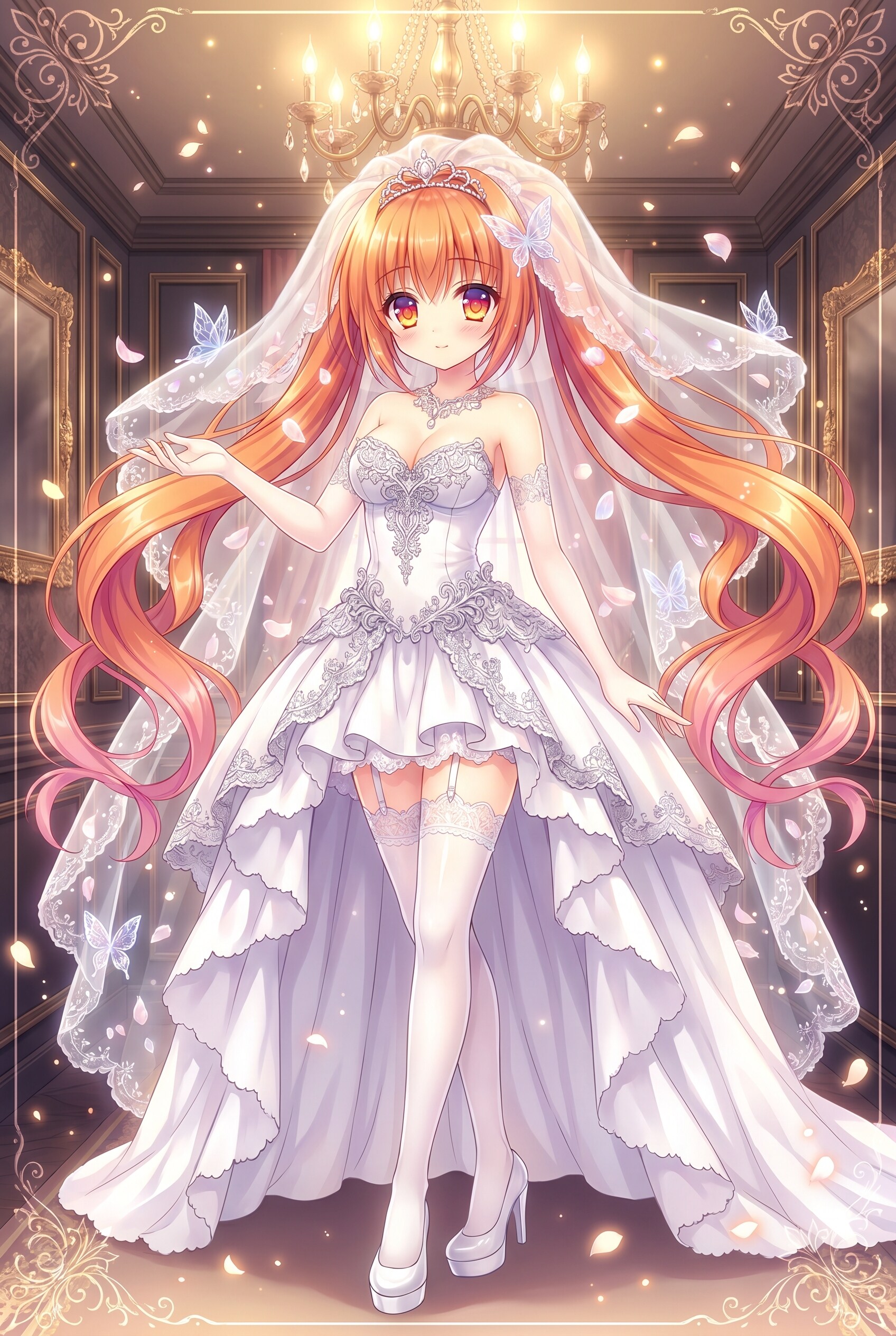 金燈の花嫁礼装 | の人気AIイラスト・グラビア