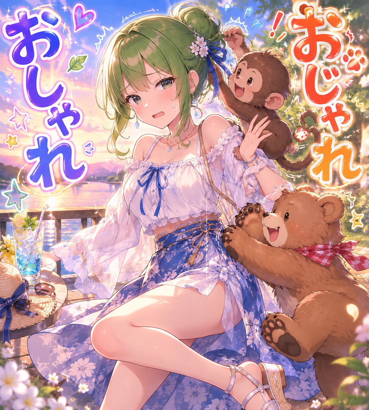 おしゃれとおじゃれ（お戯れ）