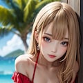 金髪赤ビキニ2 2枚目