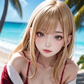 金髪赤ビキニ2 4枚目