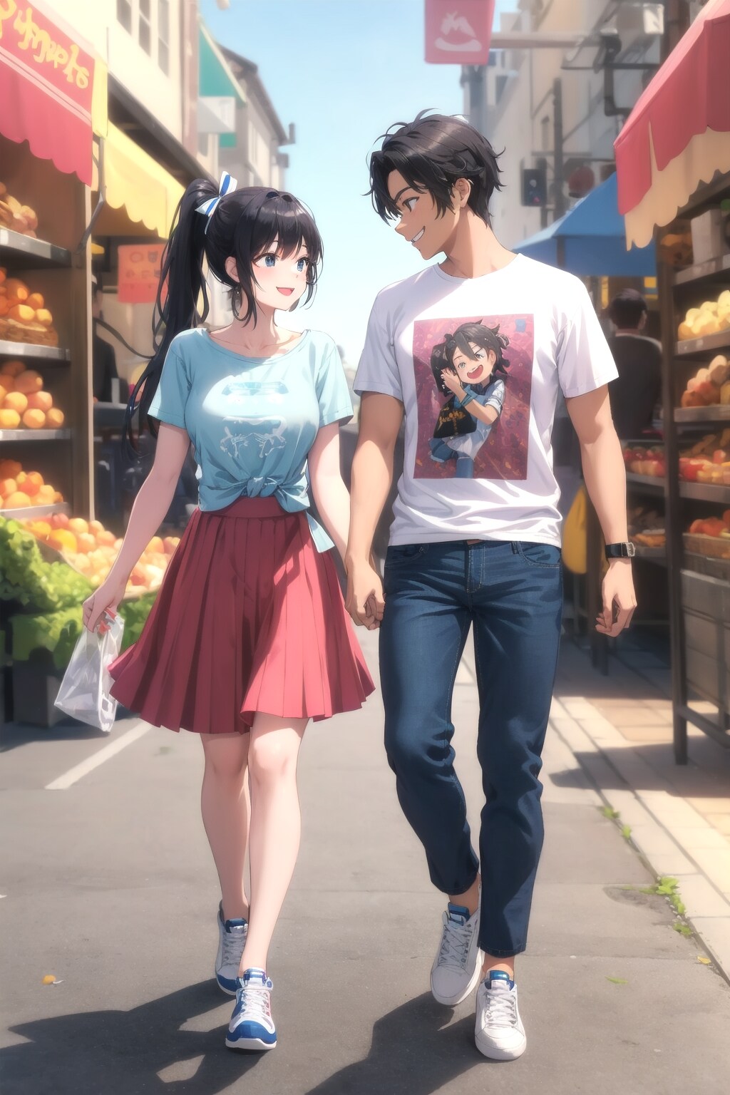 市場って楽しいね♪