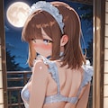 セクシーメイド衣装の心実 3枚目