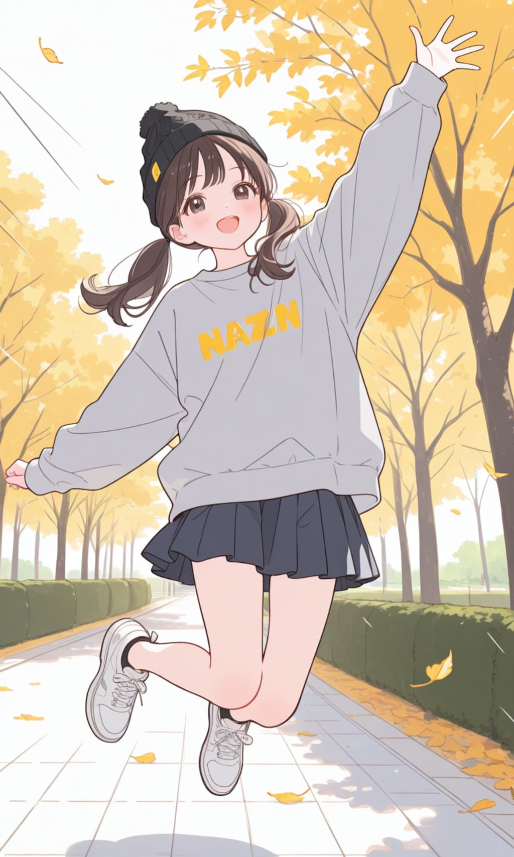 街で私服の中学生ちゃん