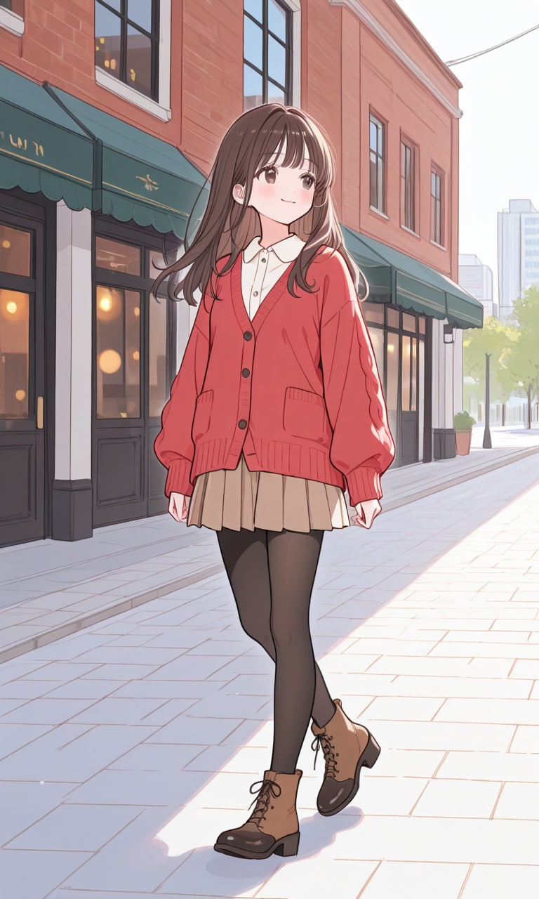 街で私服の中学生ちゃん