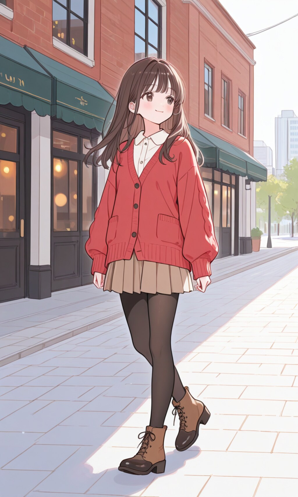 街で私服の中学生ちゃん