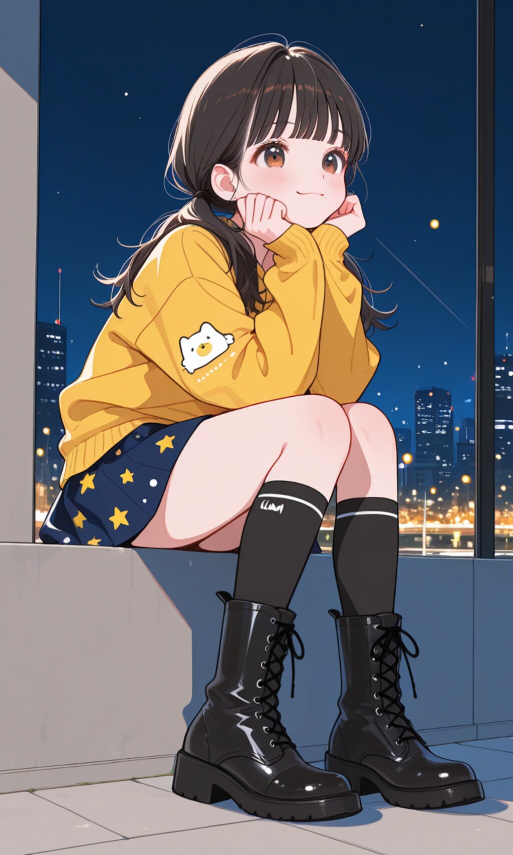 街で私服の中学生ちゃん