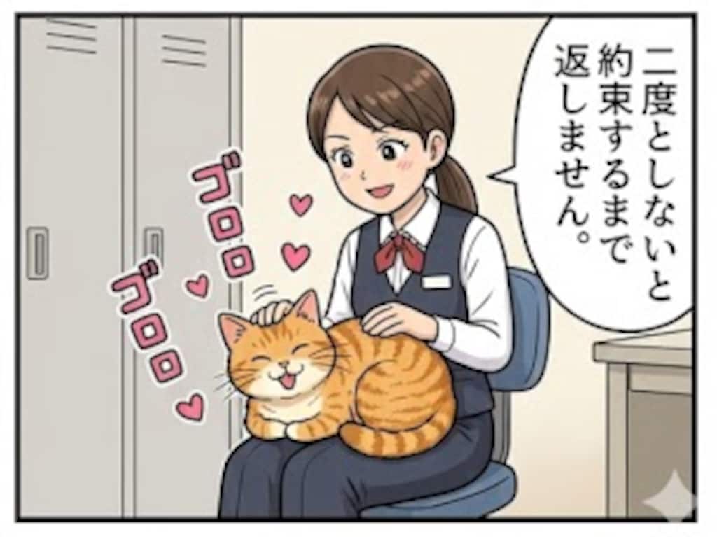 パチンコ猫フィギュア