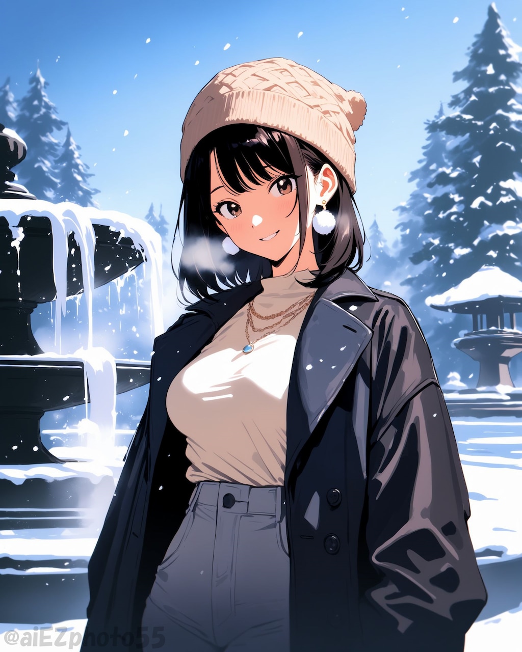 降雪時の待ち合わせ