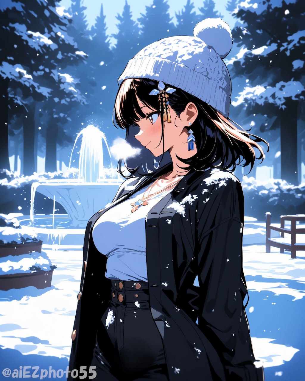 降雪時の待ち合わせ