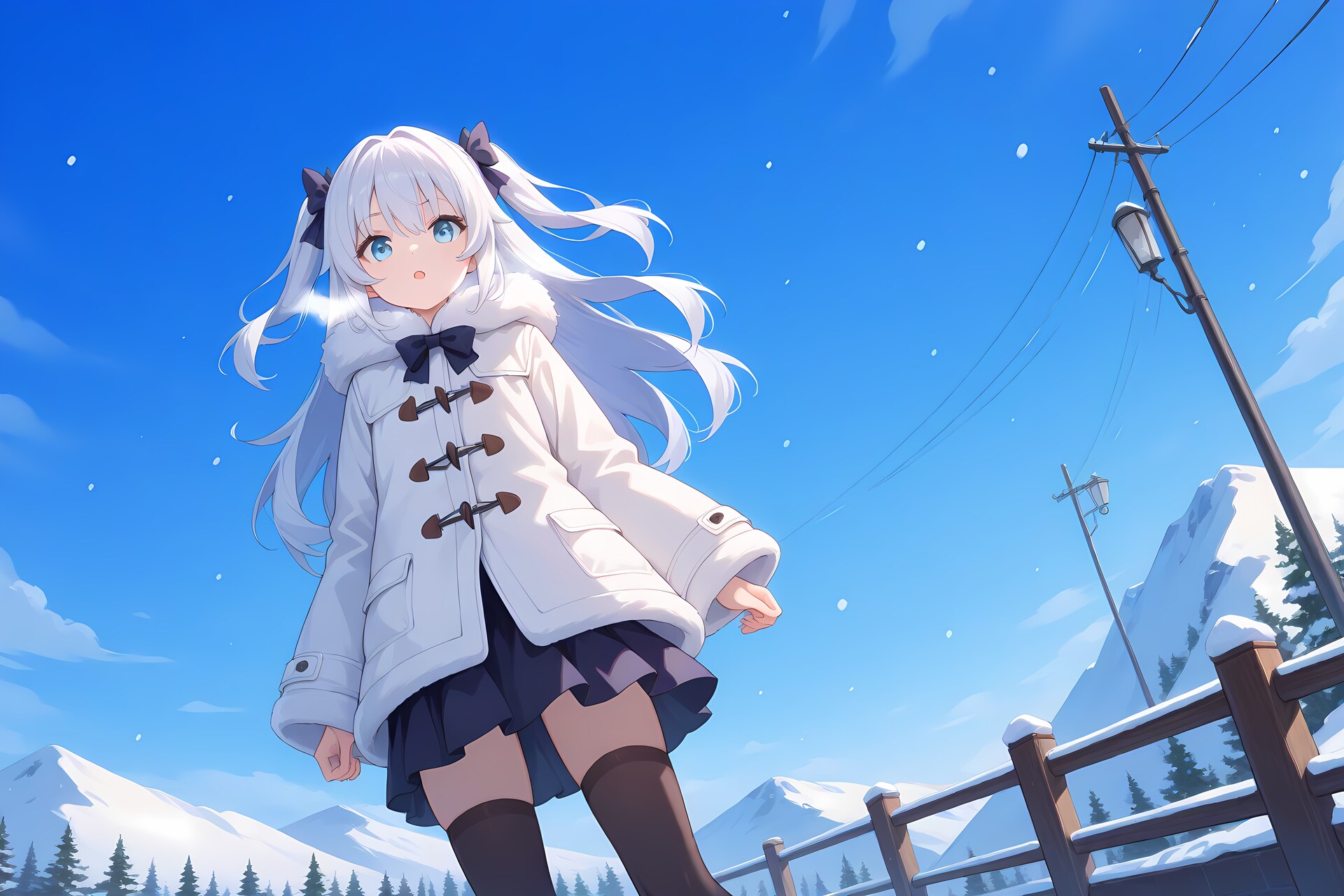 冬の青空 | の人気AIイラスト・グラビア