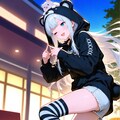 くまみみパーカーうさこさん 3枚目