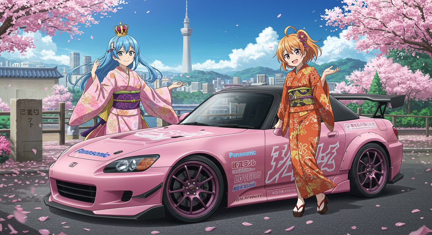 アニメキャラとPanasonicカラーS2000
