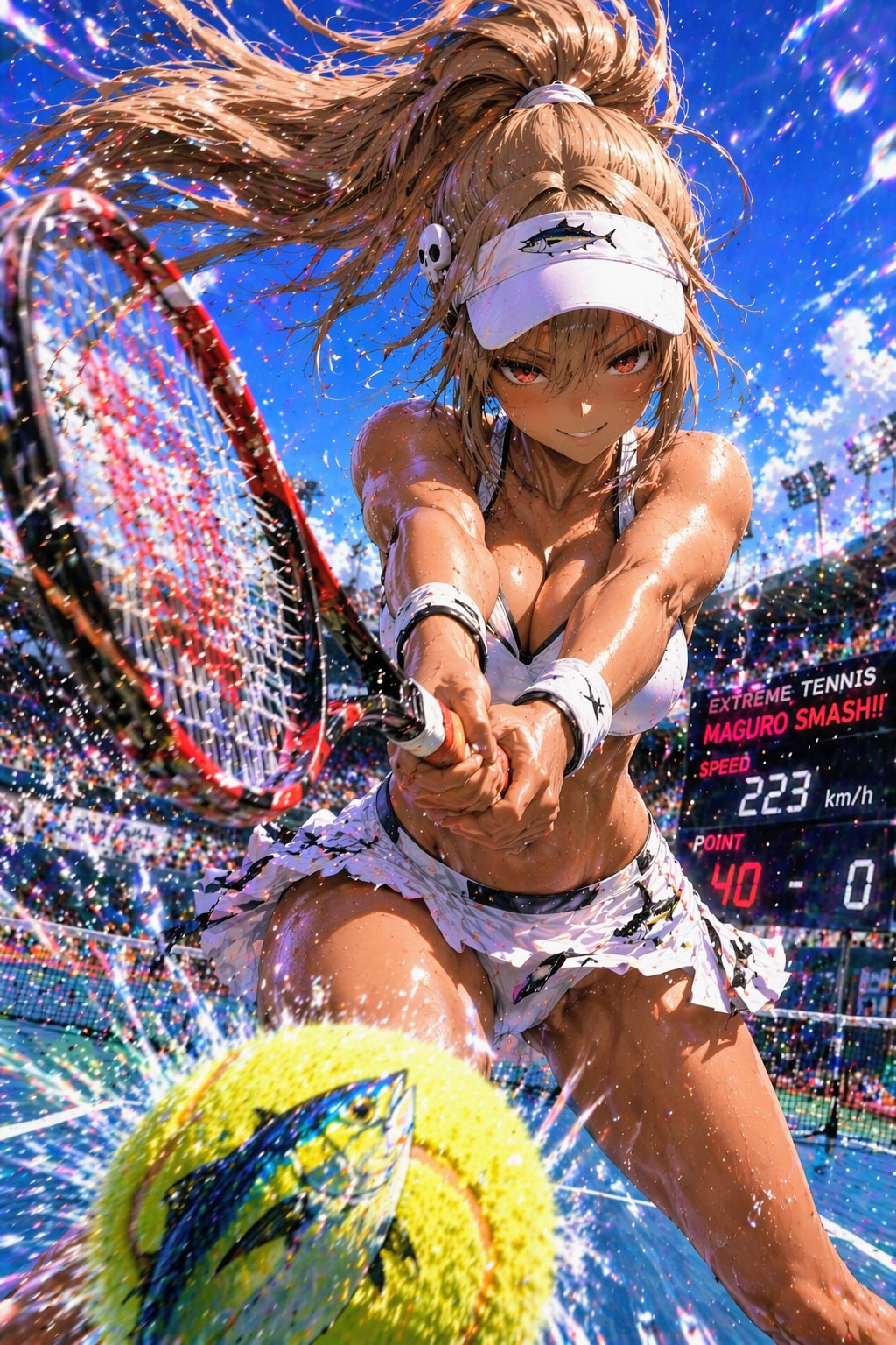 強烈おにくちゃん🍖スマッシュ❗ | の人気AIイラスト・グラビア