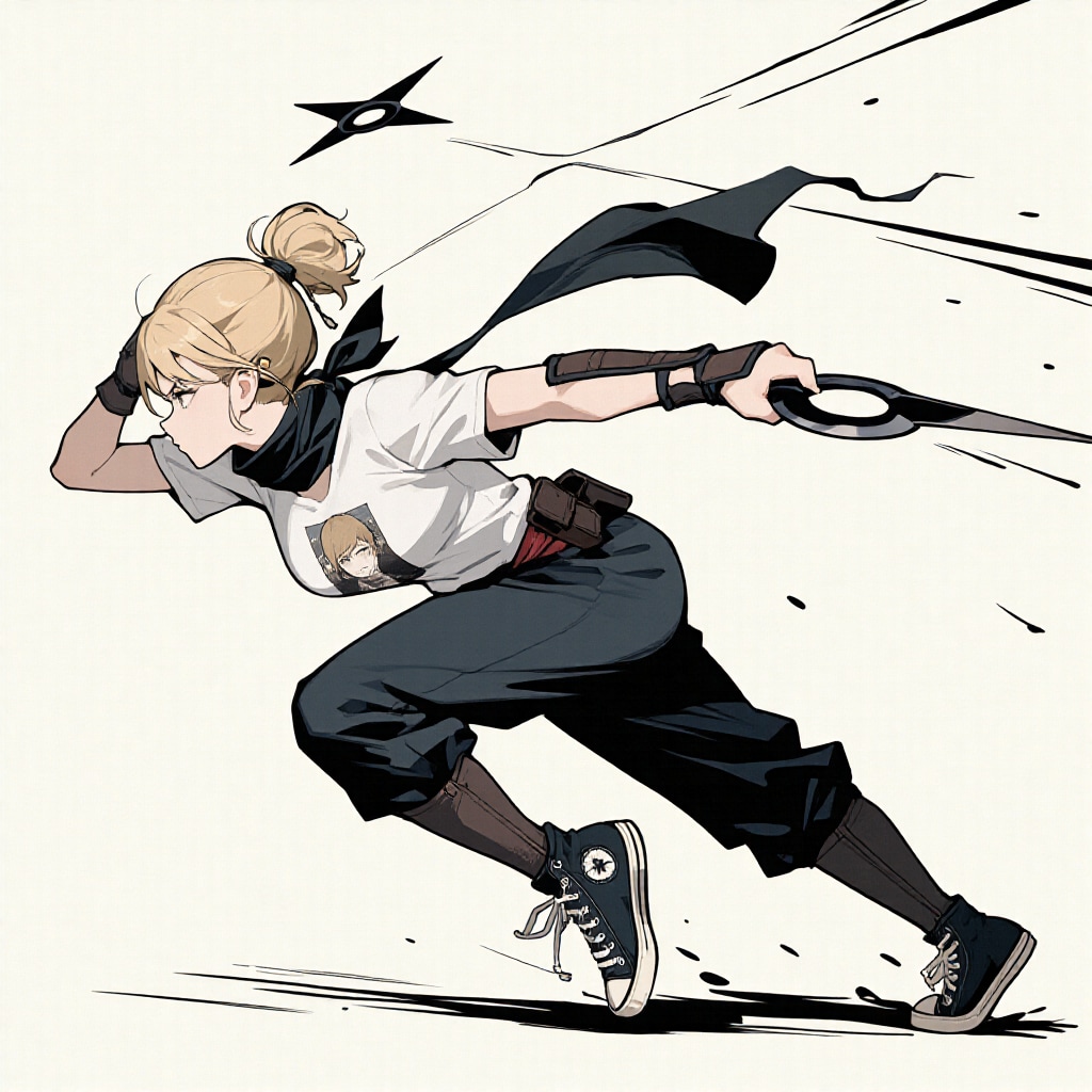 NINJAコスするカート・コバーン好きの女 | の人気AIイラスト・グラビア
