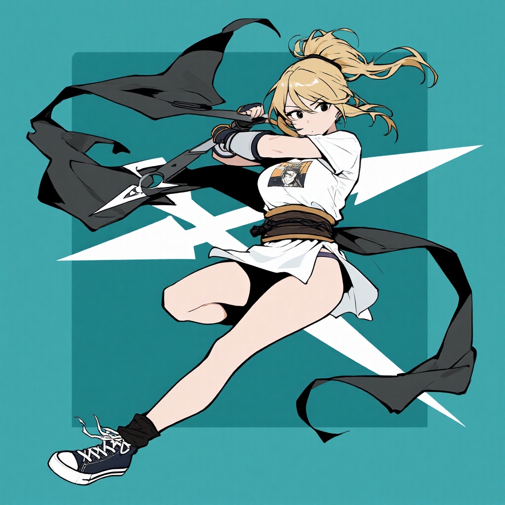 NINJAコスするカート・コバーン好きの女