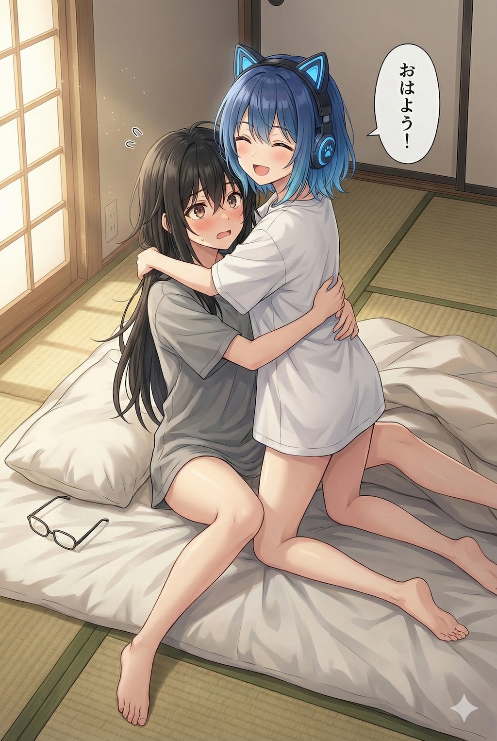 おはようの二人