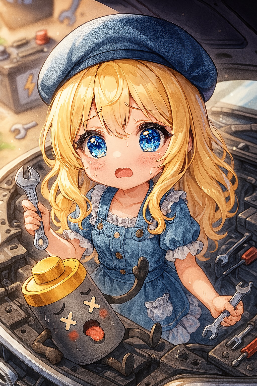 車のバッテリーが上がってしまいました