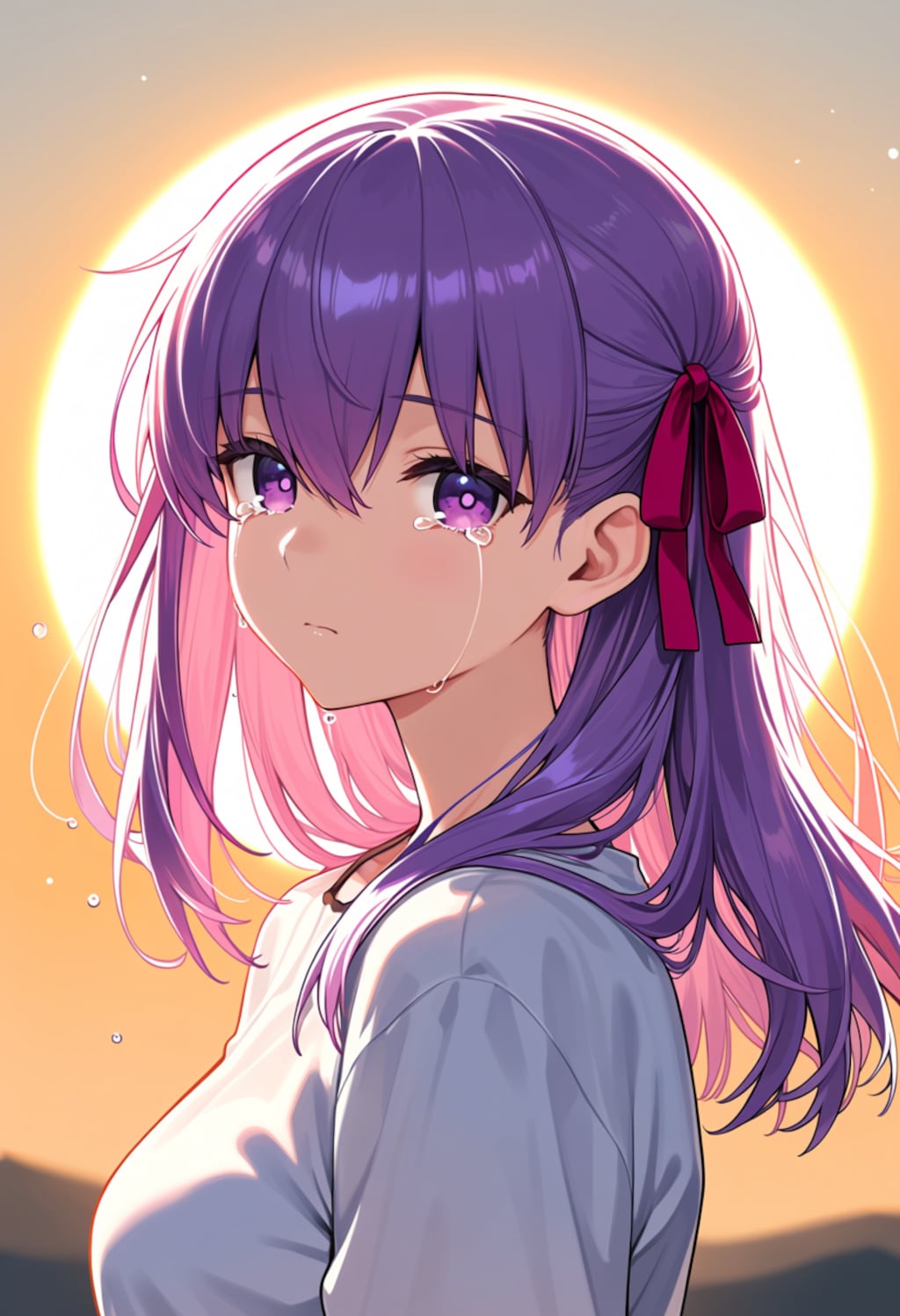 夕暮れの涙