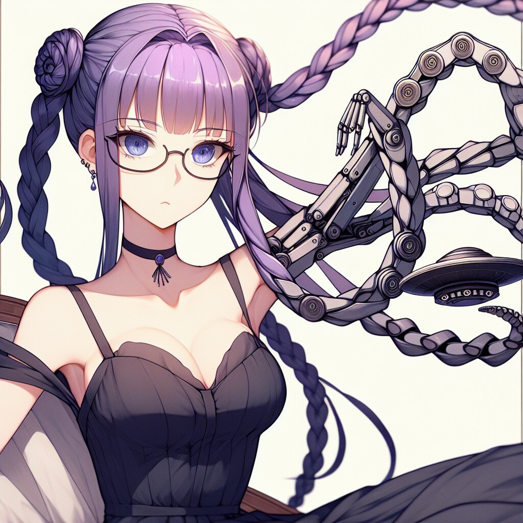 三つ編み女子、UFOをキャッチする