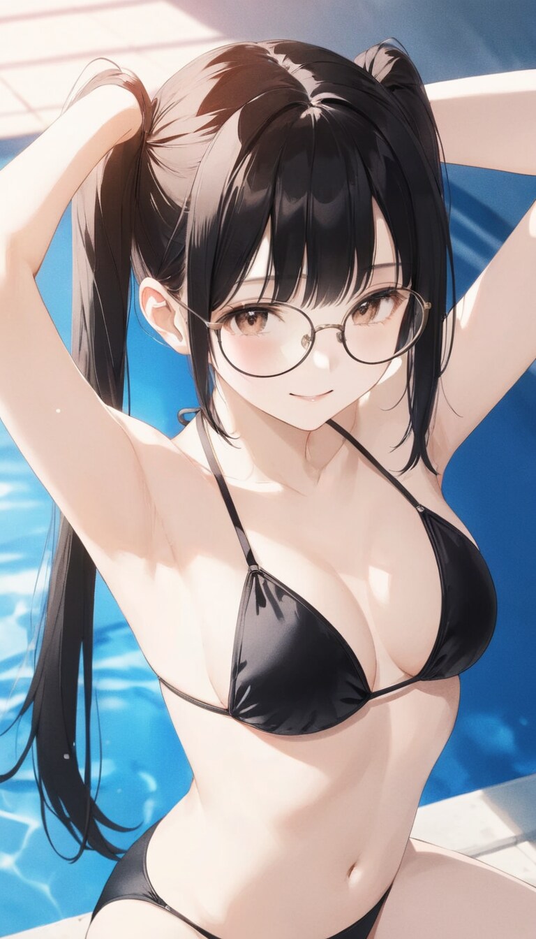 プールの小夜