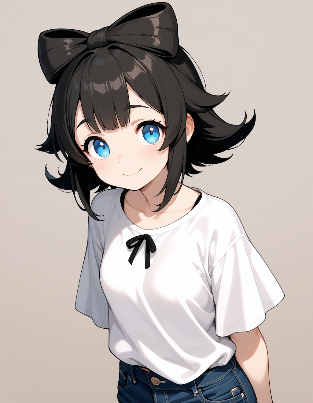 bow-shaped hair: リボンヘア