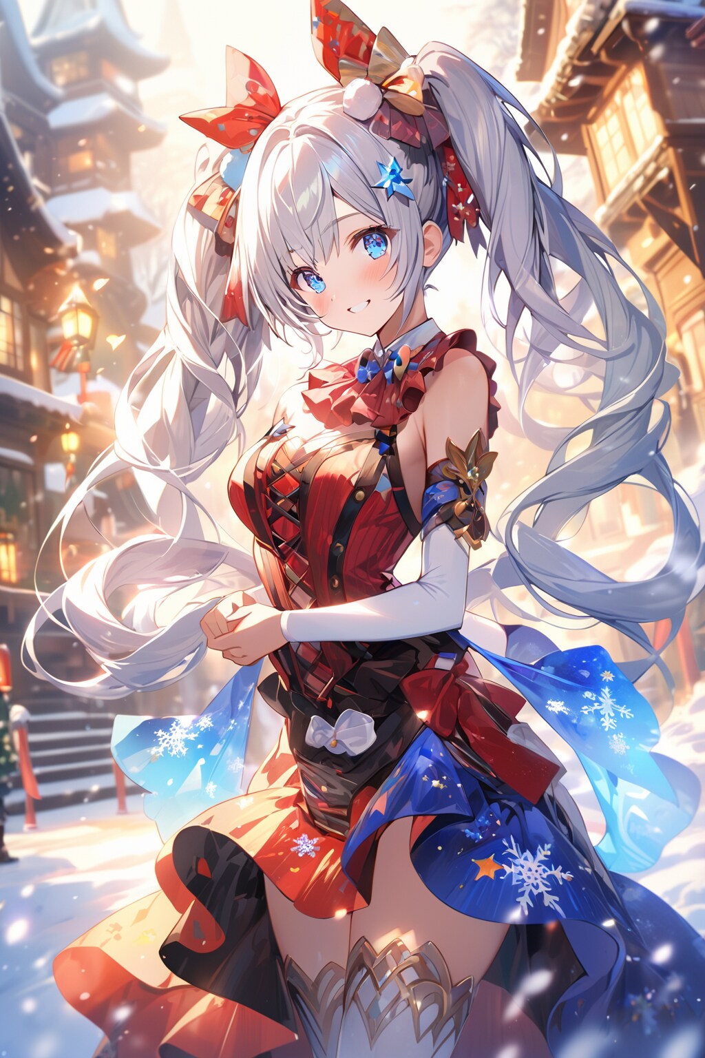 雪景色と彲影(ちかげ)ちゃん♪