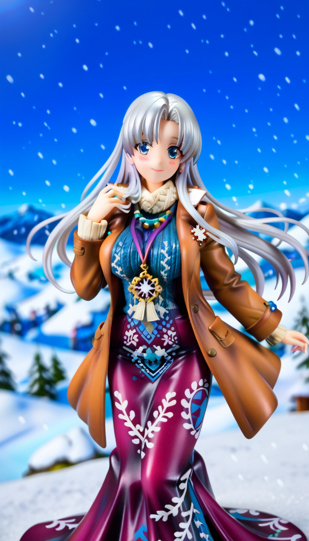 雪景色と彲影(ちかげ)ちゃん♪