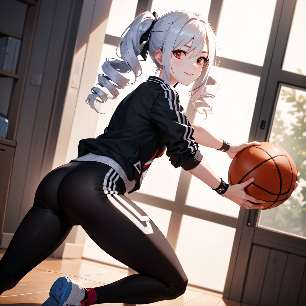 銀髪ロングでユニフォームの少女１４