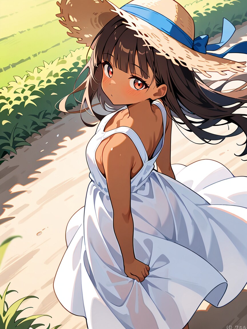 白いワンピースと夏 | の人気AIイラスト・グラビア