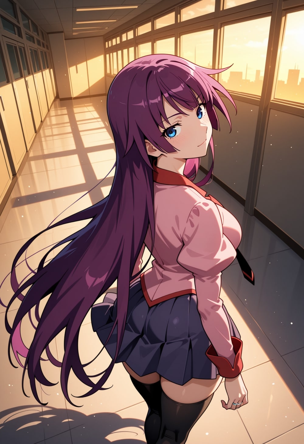 制服コスプレ振り向きシャフ度人妻 | の人気AIイラスト・グラビア