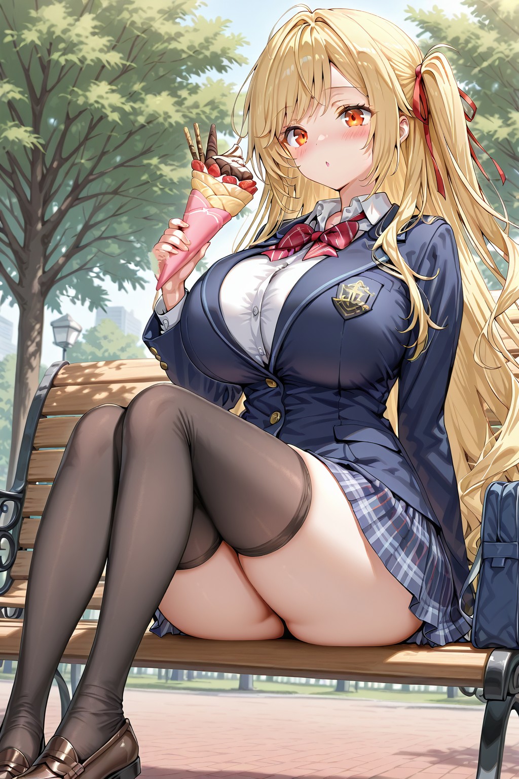 下ネタ高校✌️生徒会長ちゃん💗 | の人気AIイラスト・グラビア