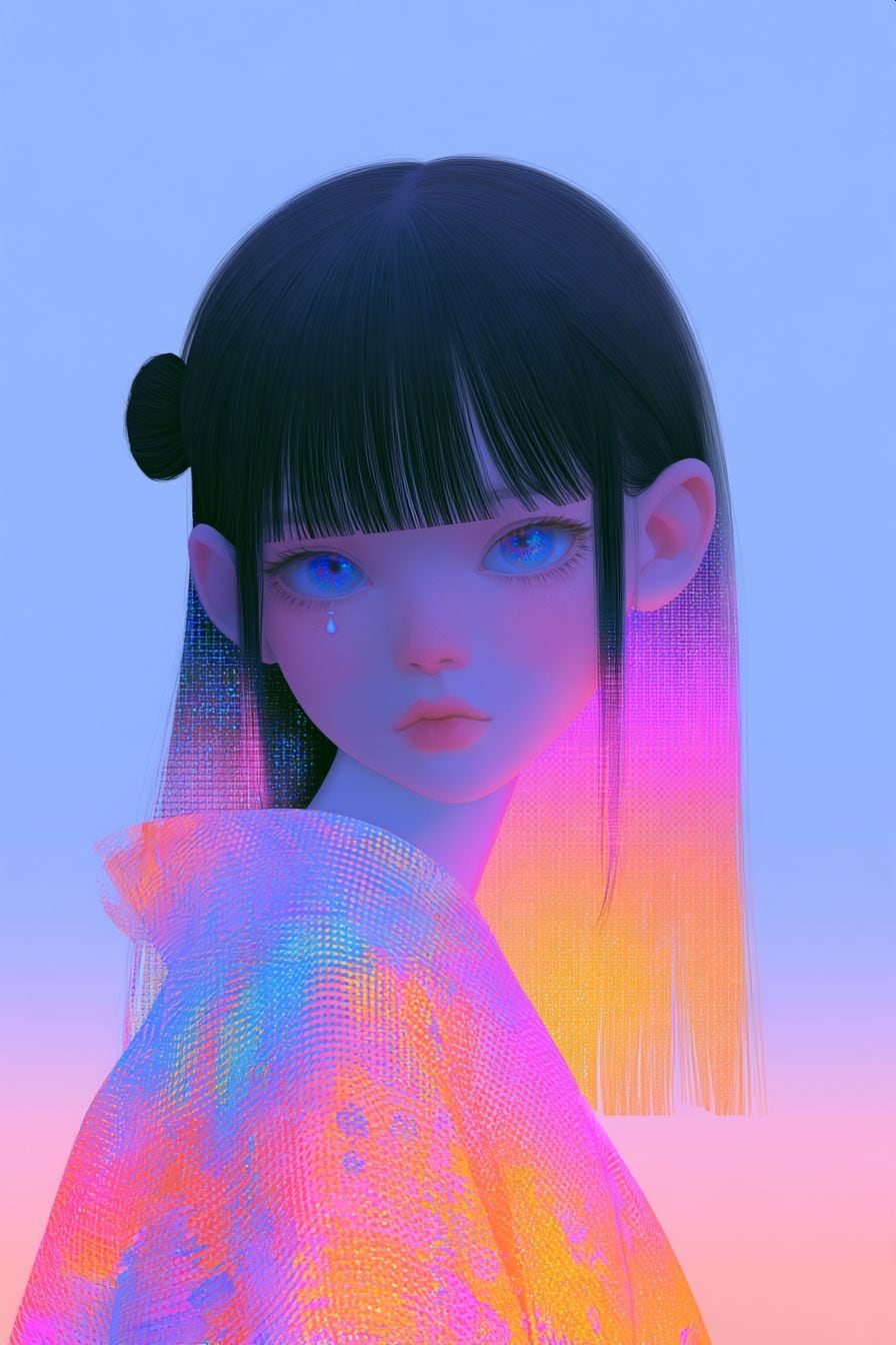 落涙 | の人気AIイラスト・グラビア