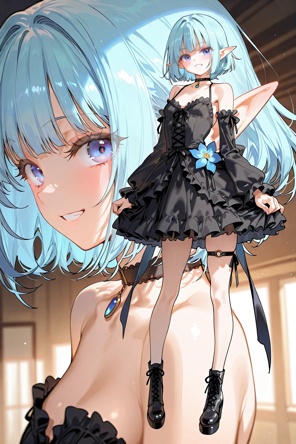 エルフなLARIMARちゃん ※別衣装ver | の人気AIイラスト・グラビア