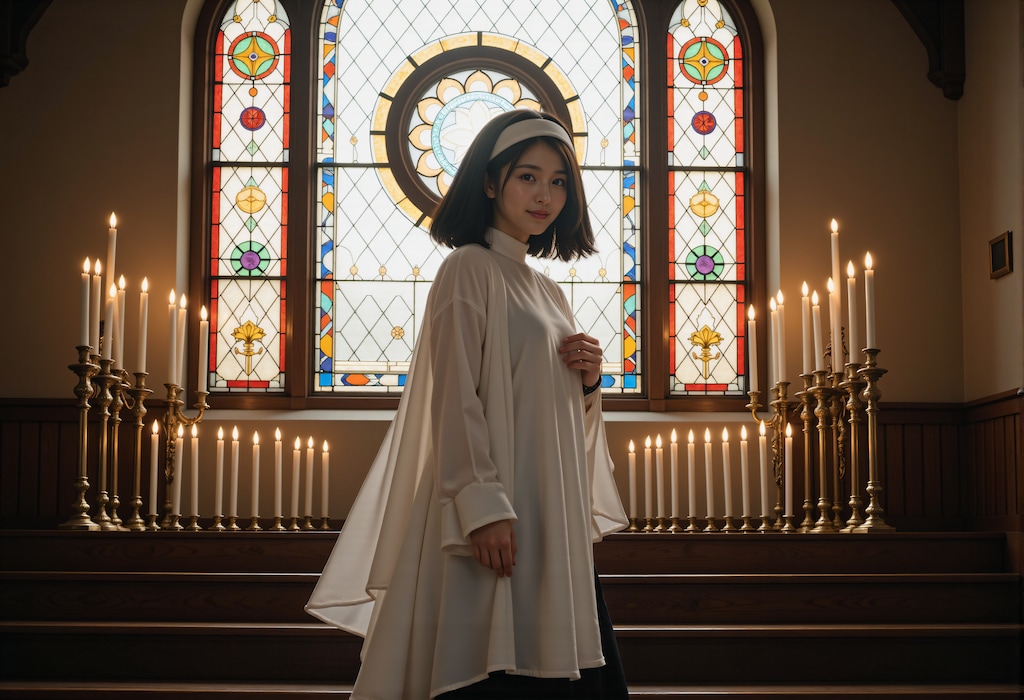 教会とステンドグラス