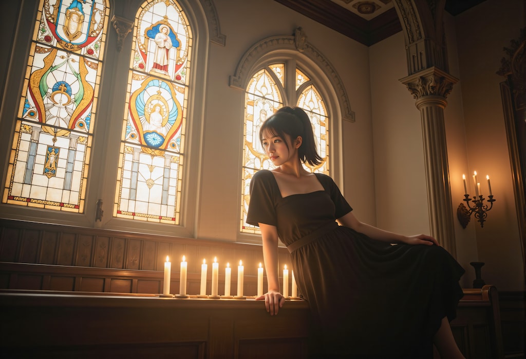 教会とステンドグラス