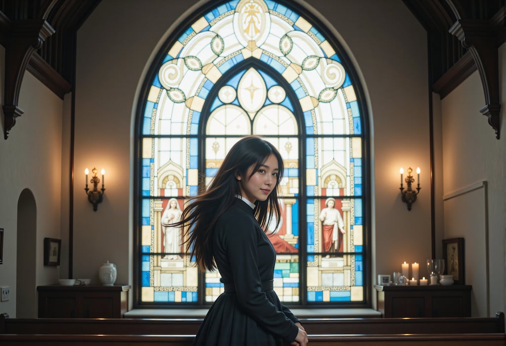 教会とステンドグラス