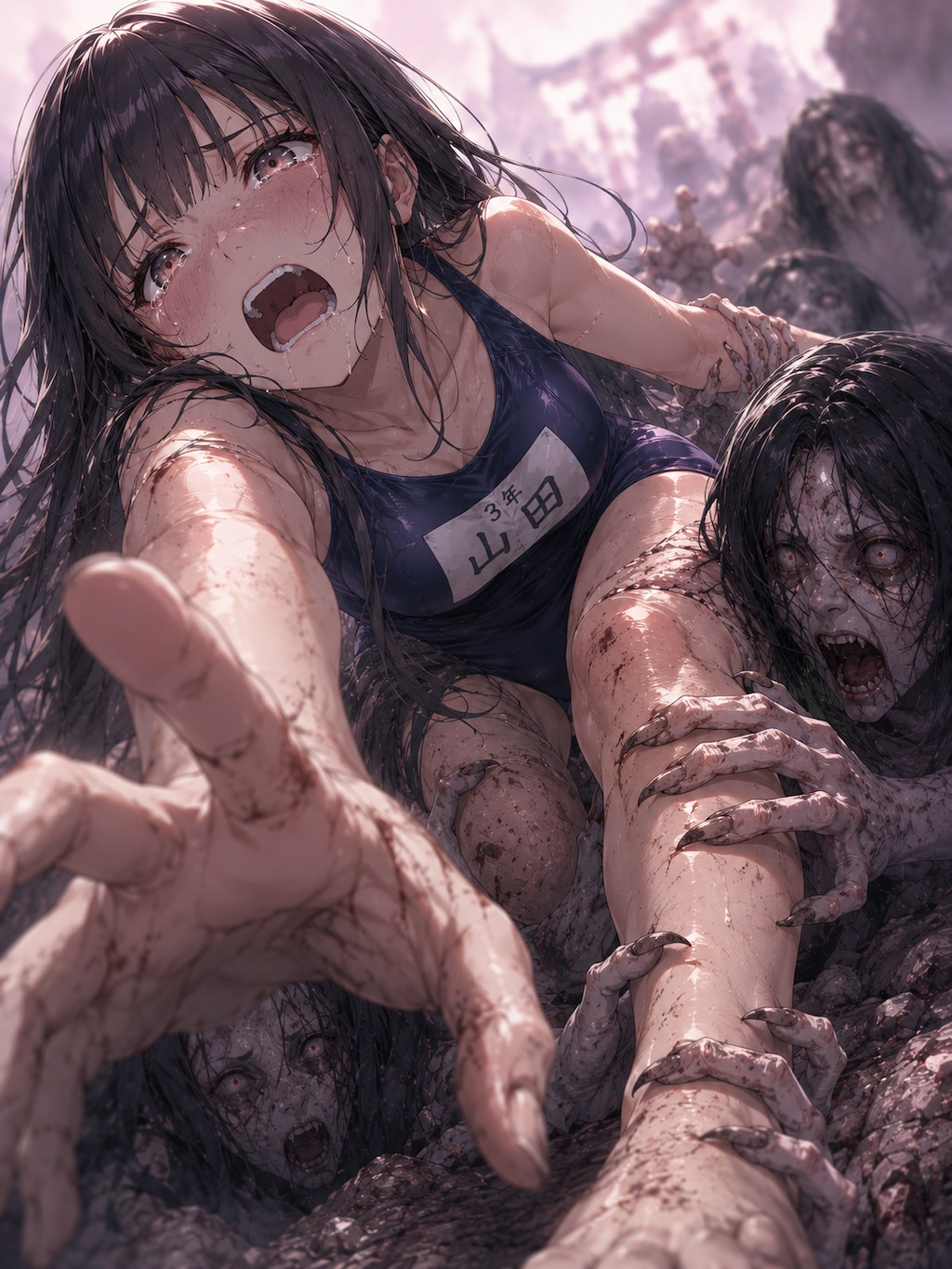 スク水と黄泉醜女