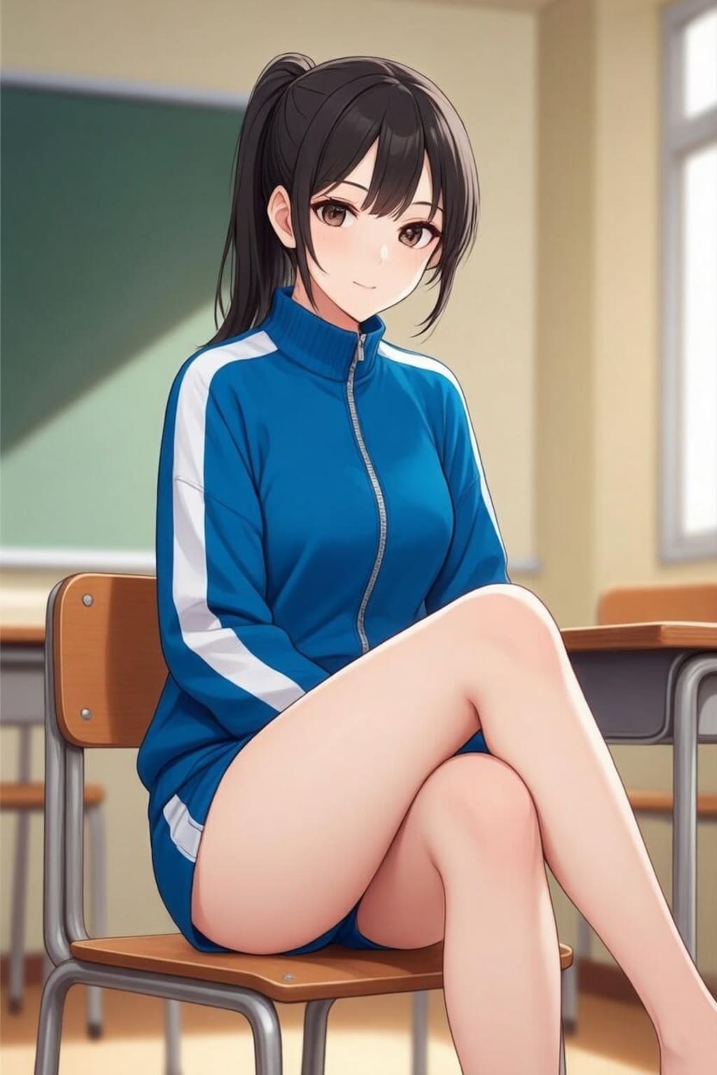 生足＋ジャージ