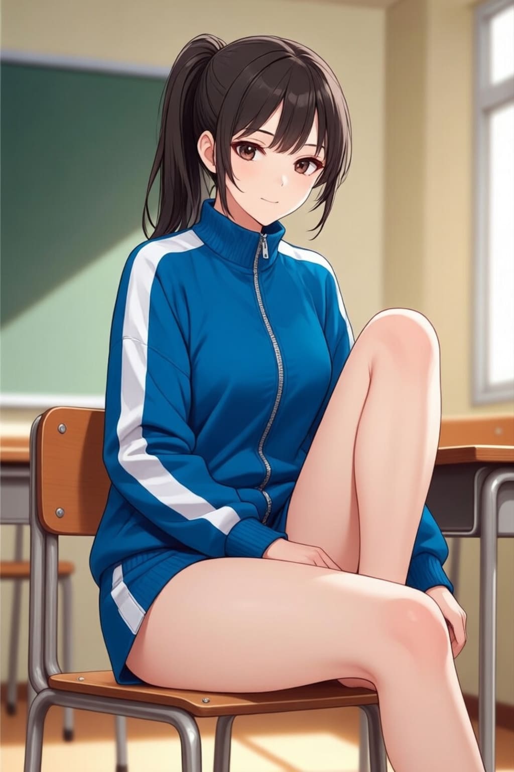 生足＋ジャージ