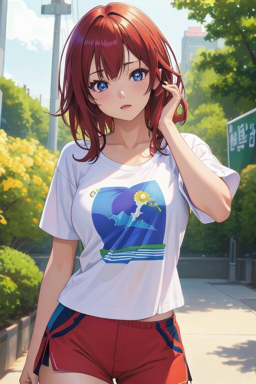 公園でランニング