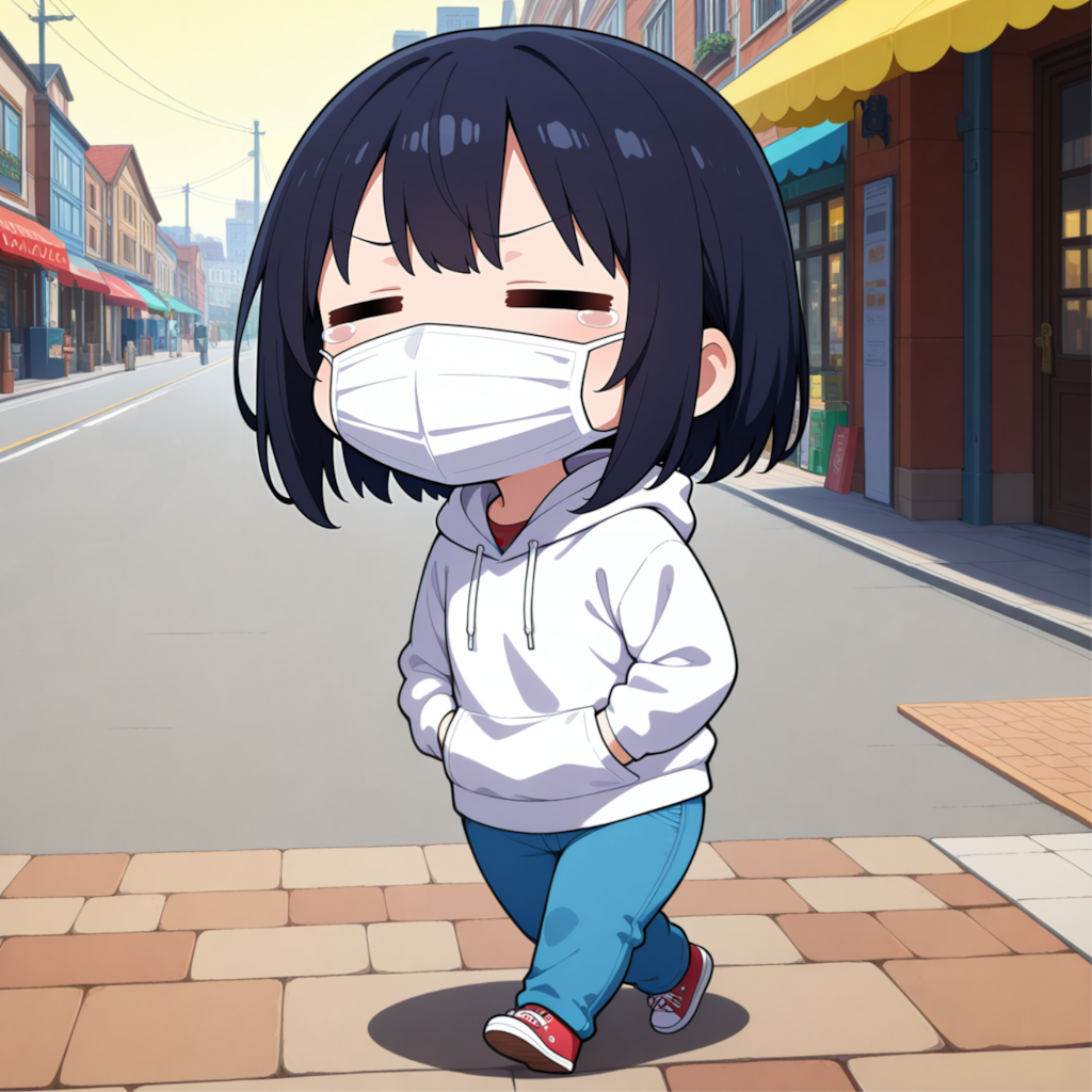 花粉が目に沁みるぜ