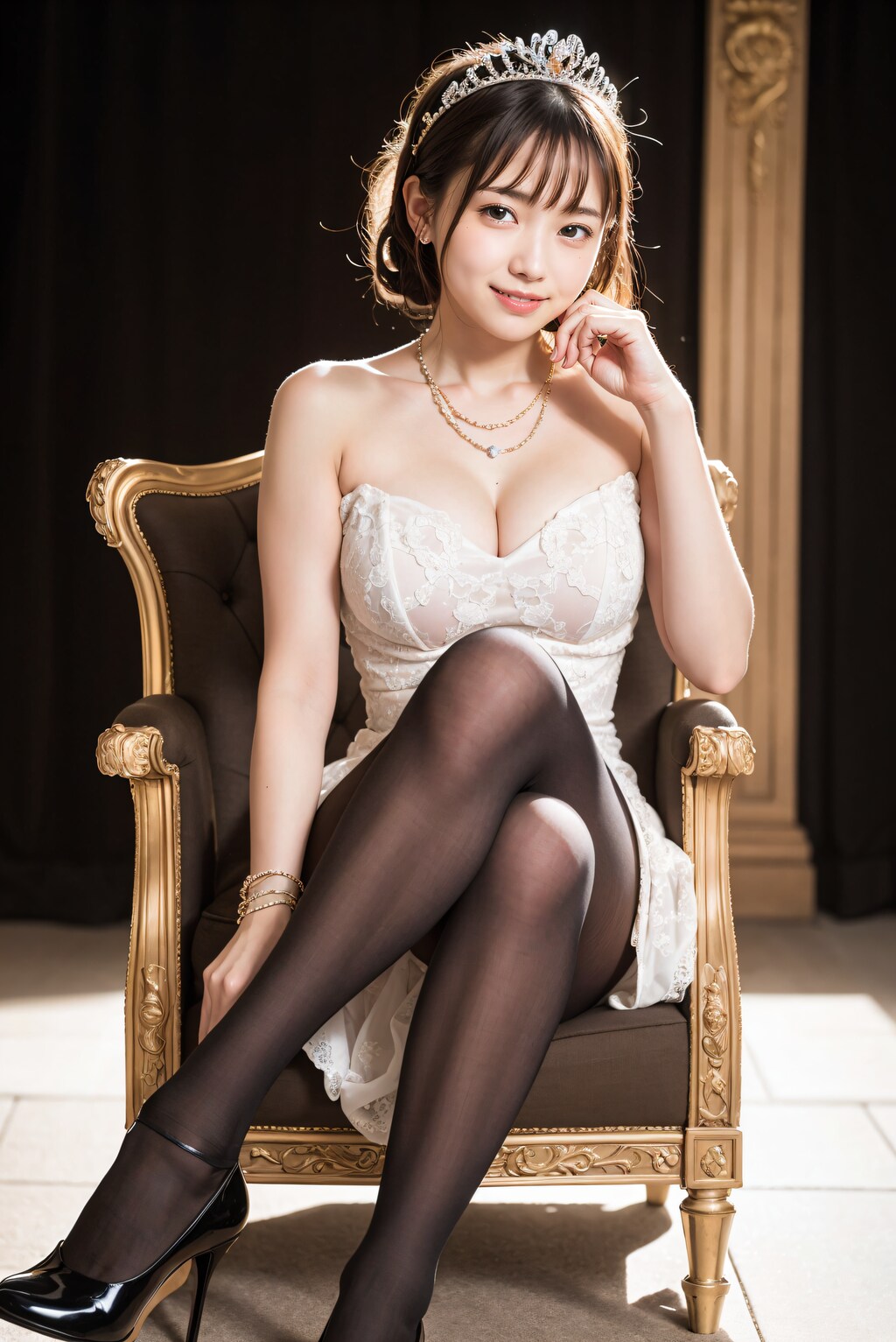 綺麗な足のお姫様
