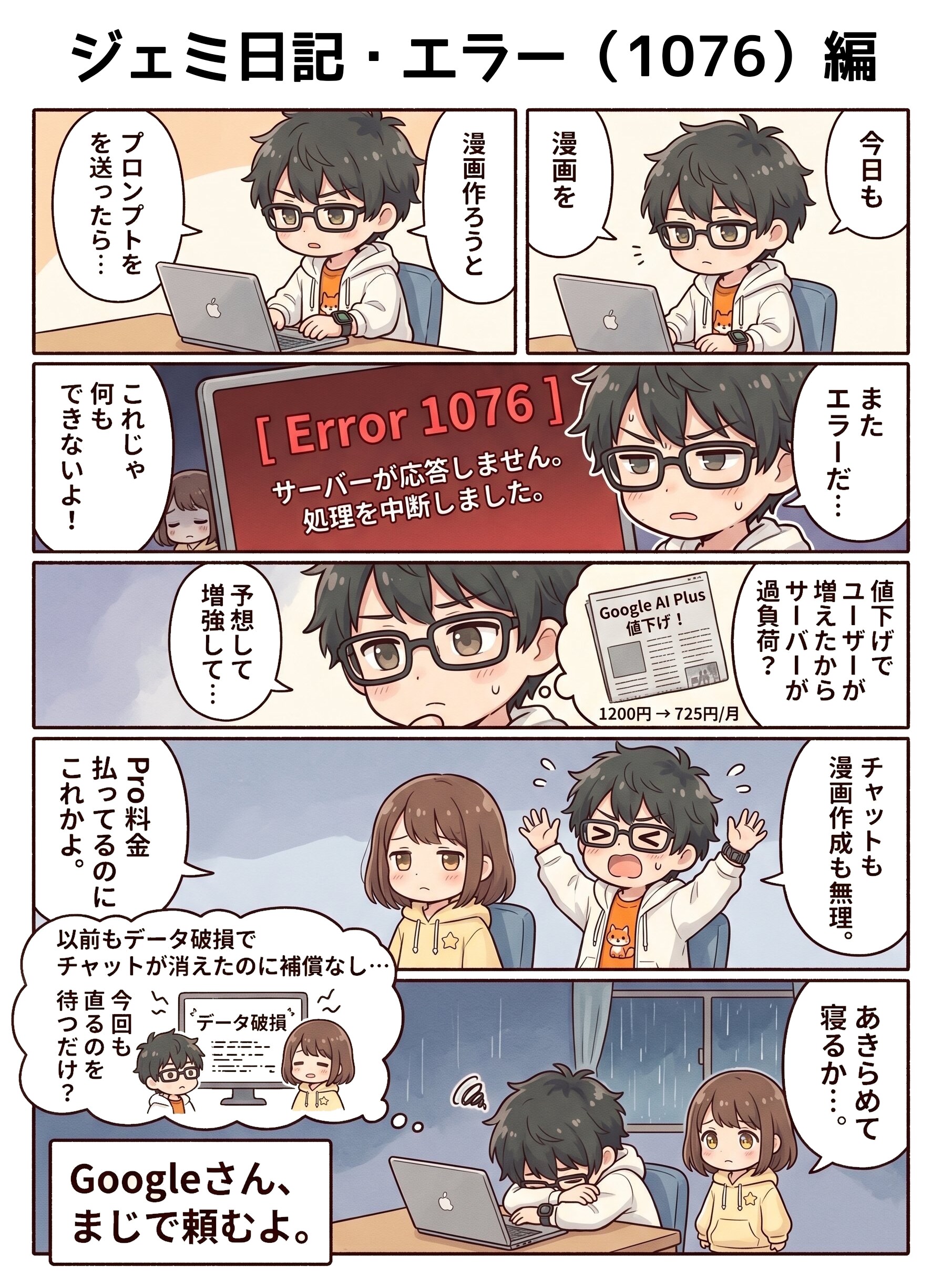 ジェミ日記・エラー（1076）編