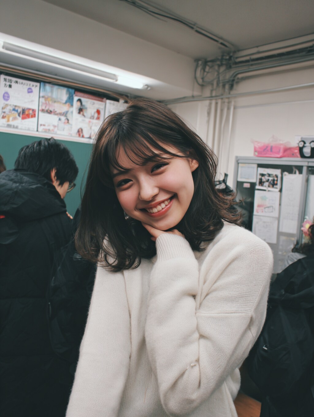 不意打ちショットに、思わず笑顔