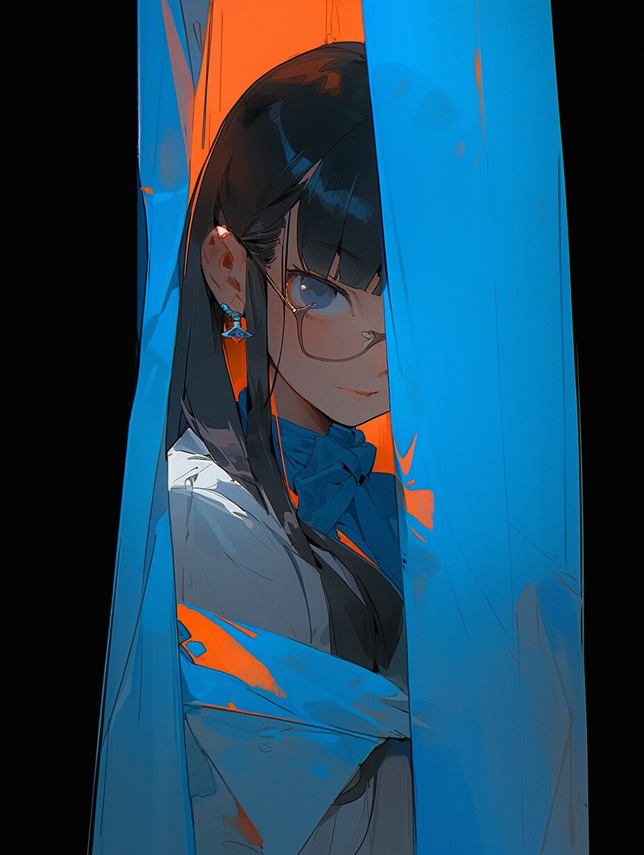 青は緞帳