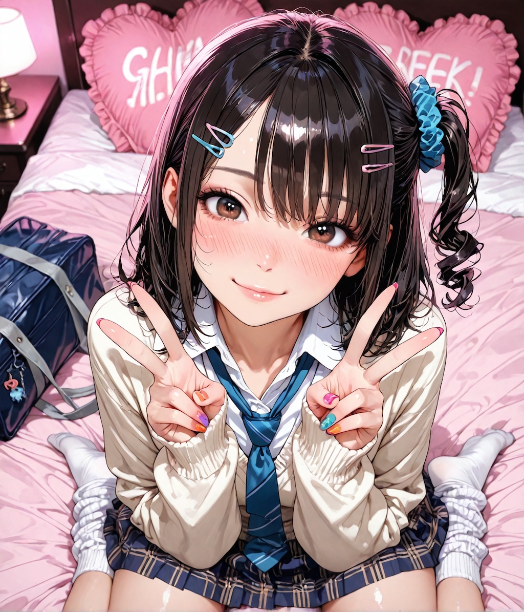 メスガキ白ギャルJKとの対決💕